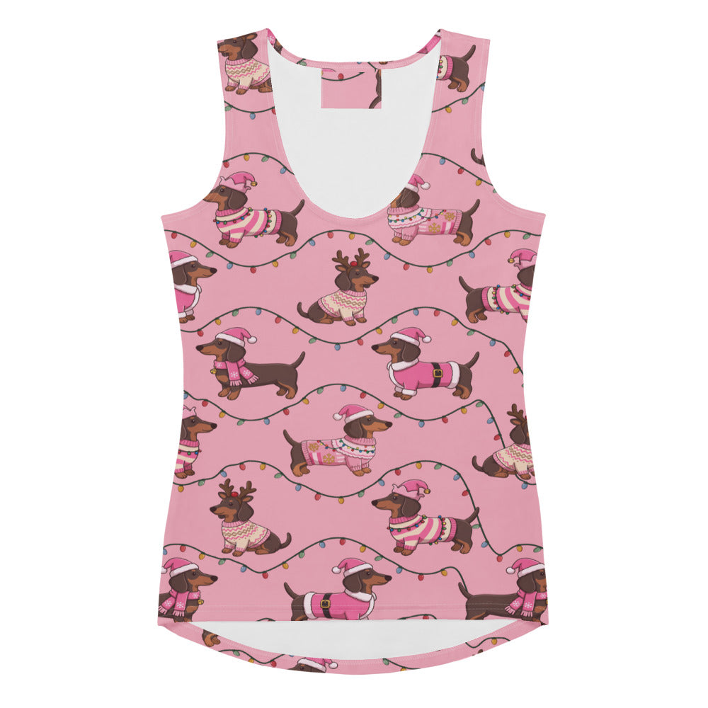 Deck The Dachshund Tank Top