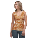 Thanksgiving Pumpkin Floral Tank Top