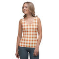 Pumpkin Pie Gingham Tank Top