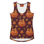 Printed Glitter Pumpkin Effect Tank Top