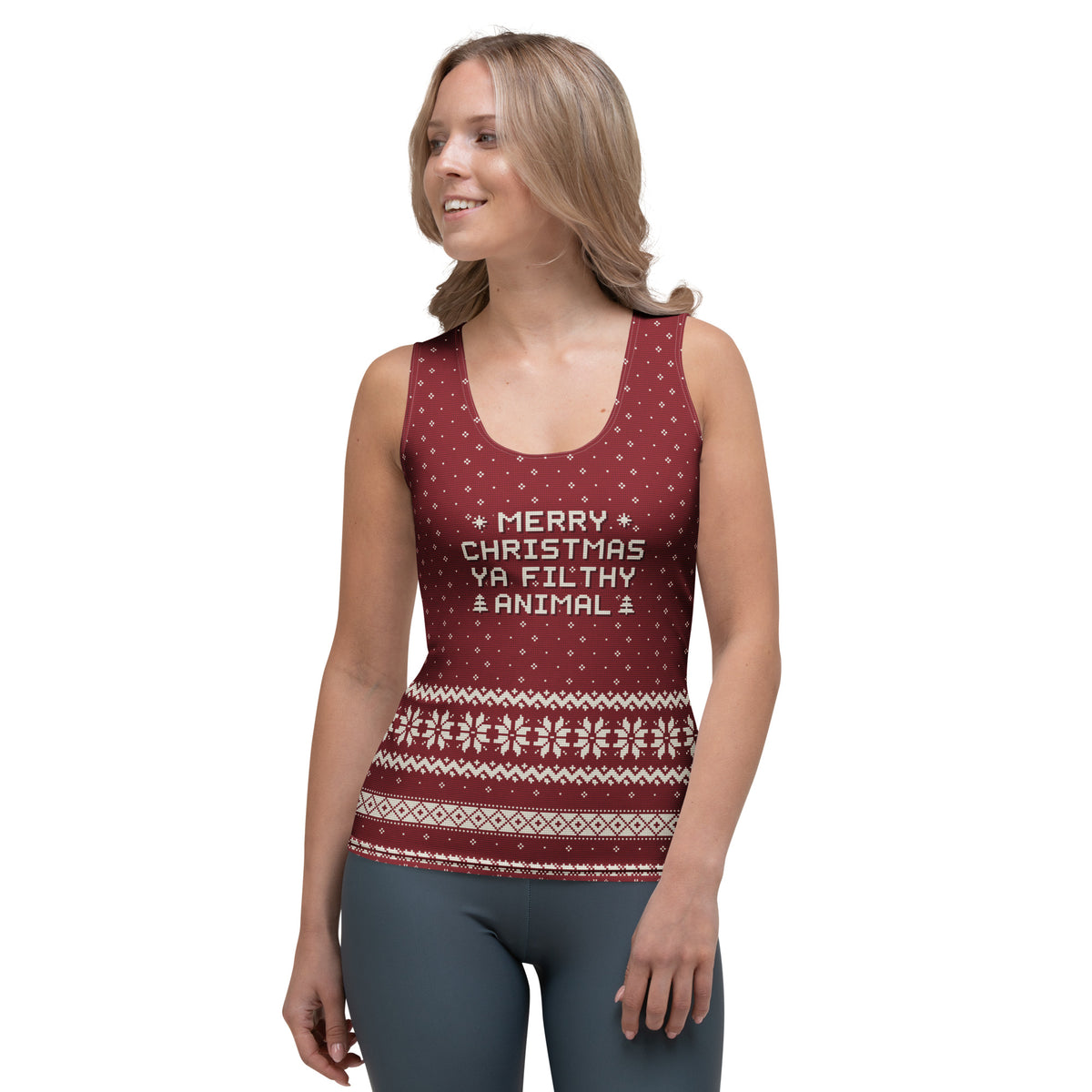 Merry Christmas Ya Filthy Animal Tank Top