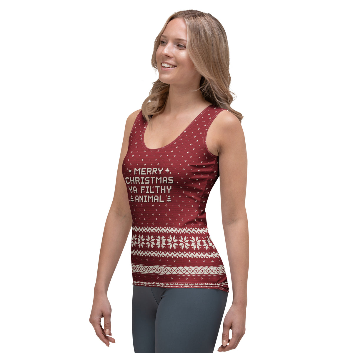 Merry Christmas Ya Filthy Animal Tank Top