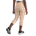 Pumpkin Pie Gingham Yoga Capris