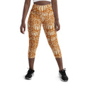Thanksgiving Pumpkin Floral Yoga Capris