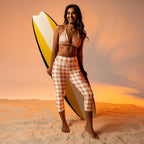 Pumpkin Pie Gingham Yoga Capris