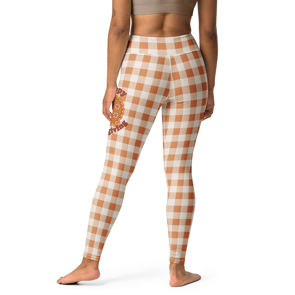 Pumpkin Pie Gingham Yoga Leggings