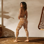 Thanksgiving Pumpkin Floral Yoga Leggings