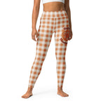 Pumpkin Pie Gingham Yoga Leggings