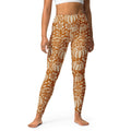 Thanksgiving Pumpkin Floral Yoga Leggings