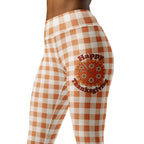 Pumpkin Pie Gingham Yoga Leggings