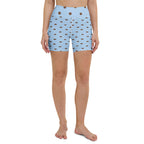 Baby Blue Cocoa Polka Dot Yoga Shorts