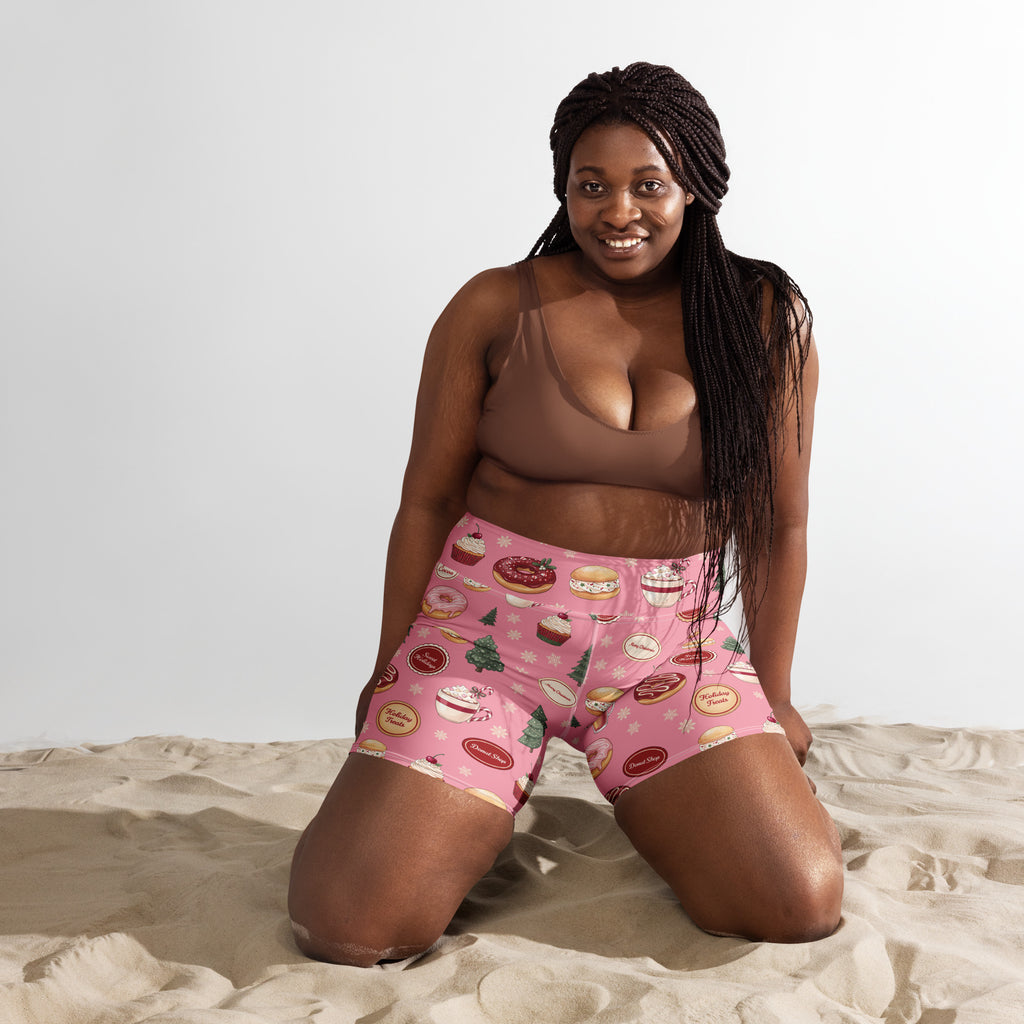 Christmas Sweet Treats Yoga Shorts