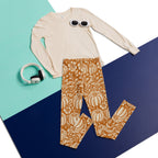 Thanksgiving Pumpkin Floral Youth Leggings