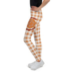 Pumpkin Pie Gingham Youth Leggings