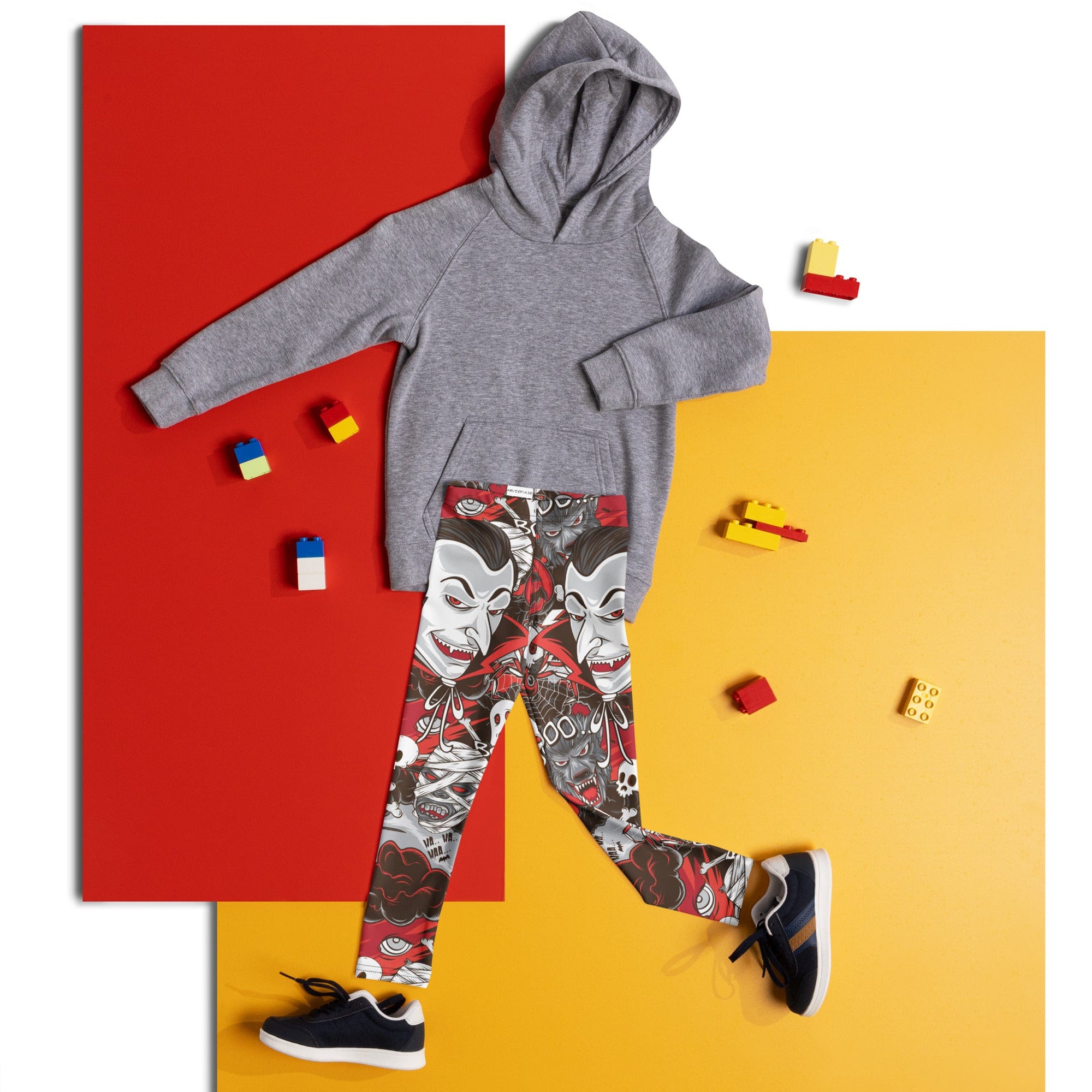 All the Horrors of Halloween Kid's Leggings