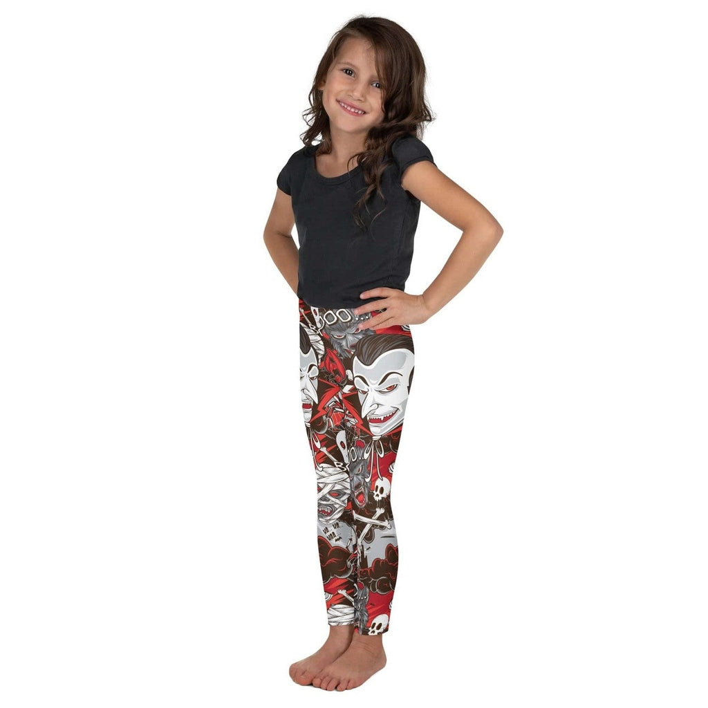 All the Horrors of Halloween Kid's Leggings