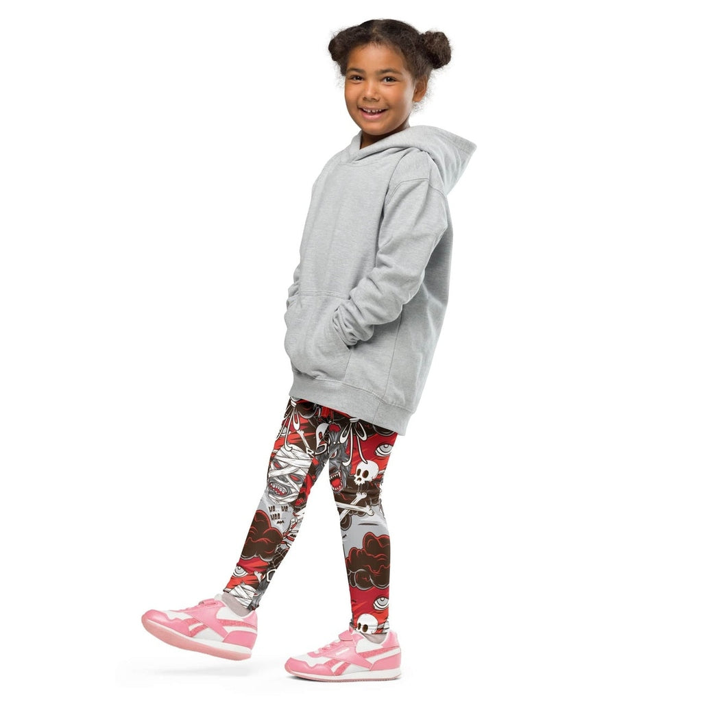 All the Horrors of Halloween Kid's Leggings