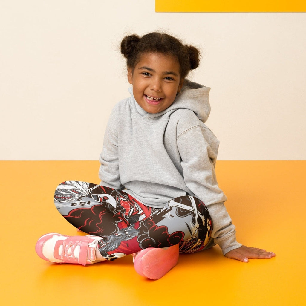 All the Horrors of Halloween Kid's Leggings