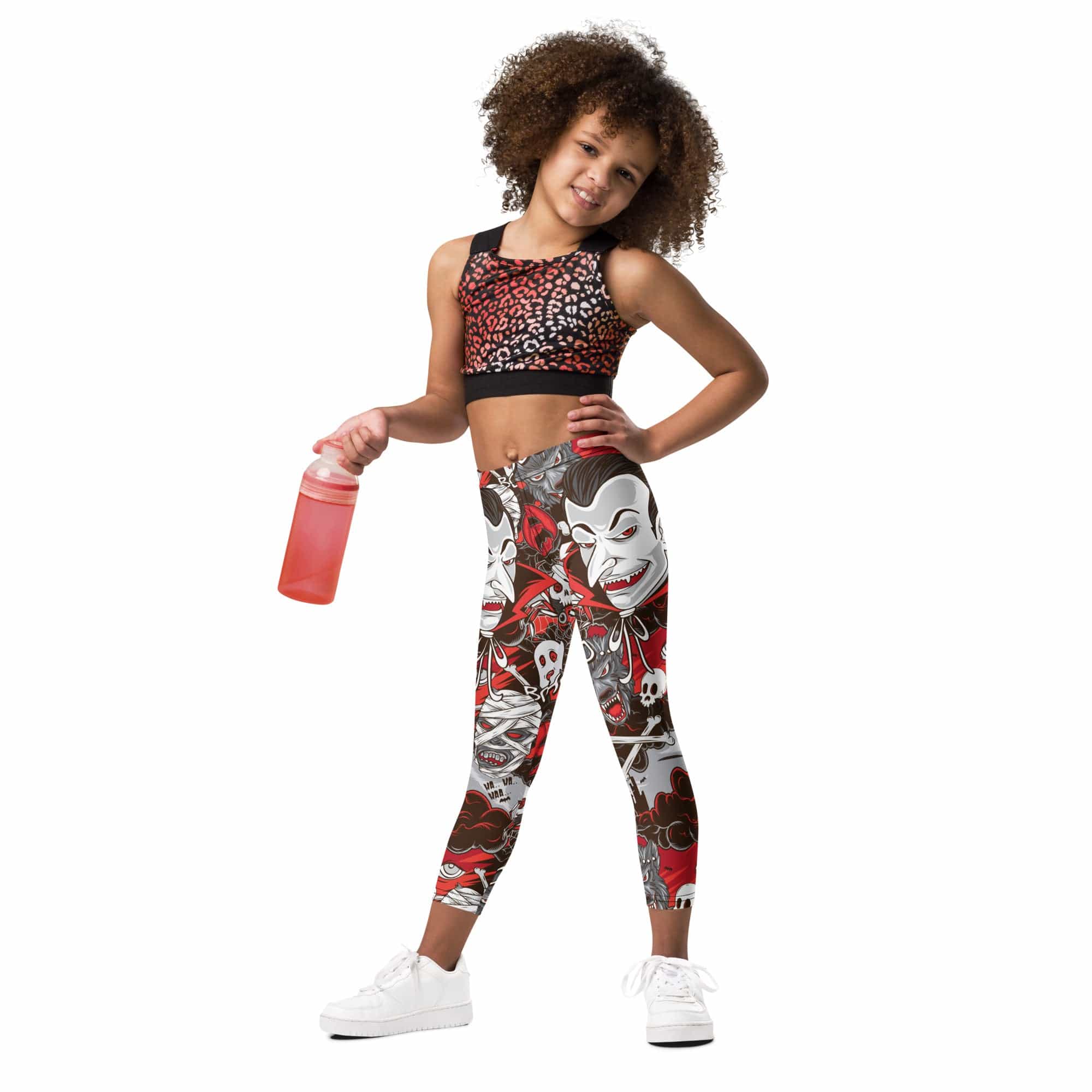 All the Horrors of Halloween Kid's Leggings