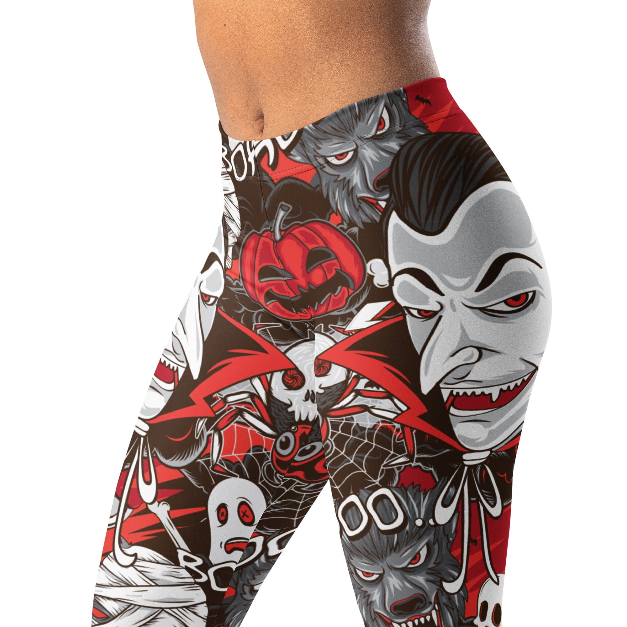 All the Horrors of Halloween Leggings