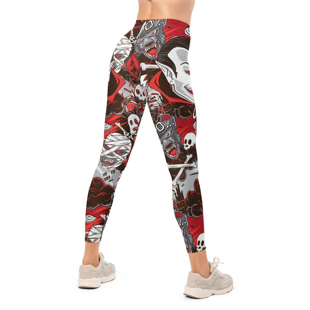 All the Horrors of Halloween Leggings