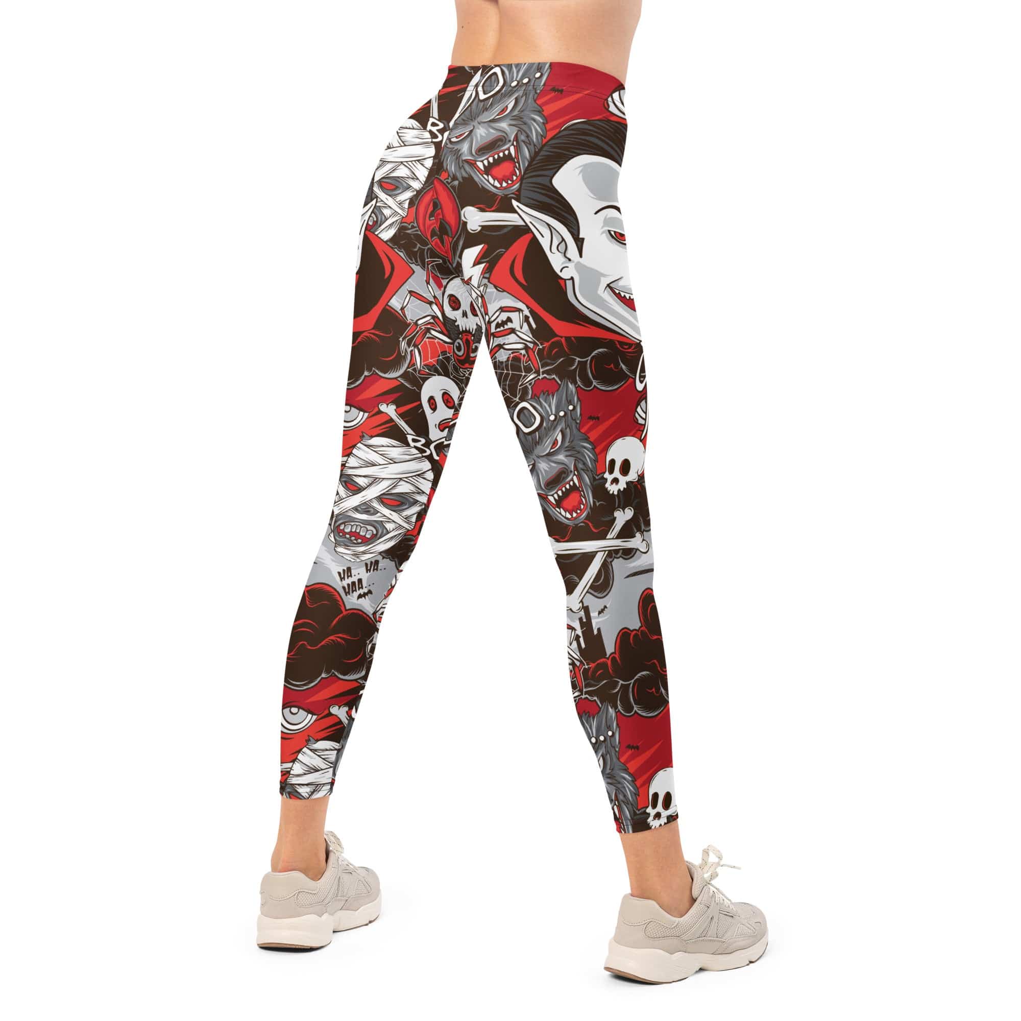 All the Horrors of Halloween Leggings