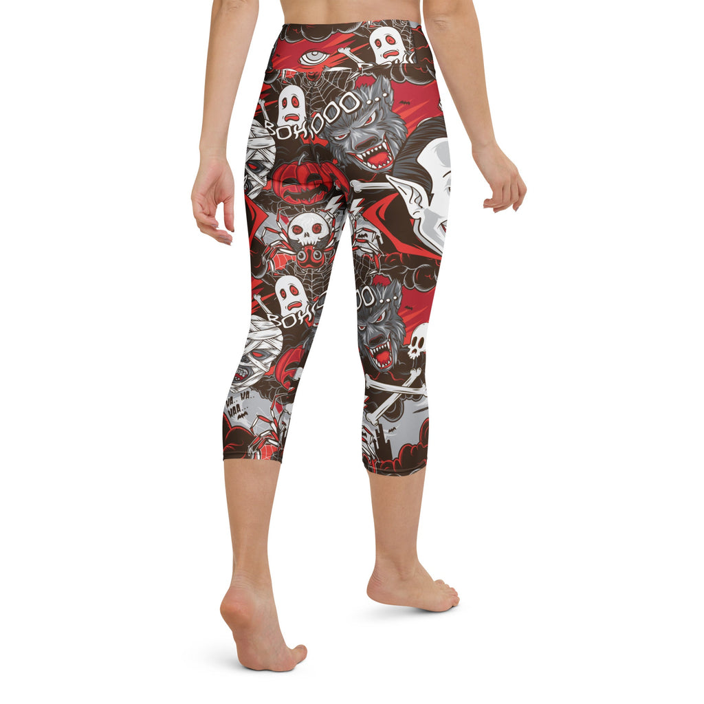 All the Horrors of Halloween Yoga Capris