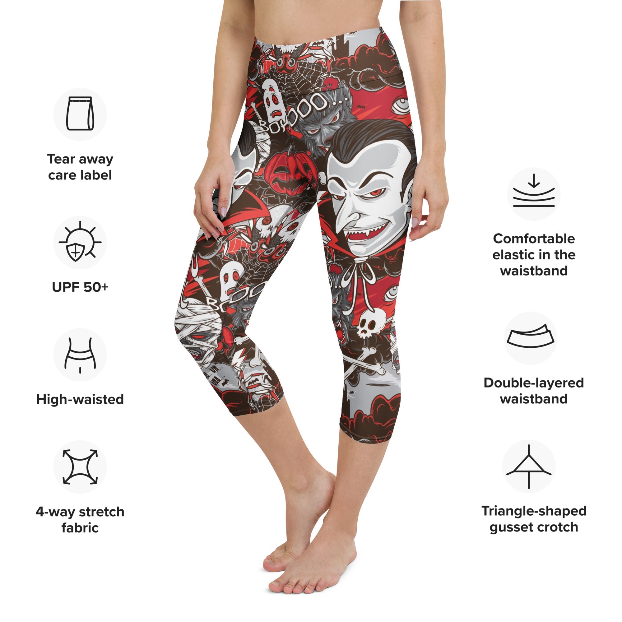 All the Horrors of Halloween Yoga Capris