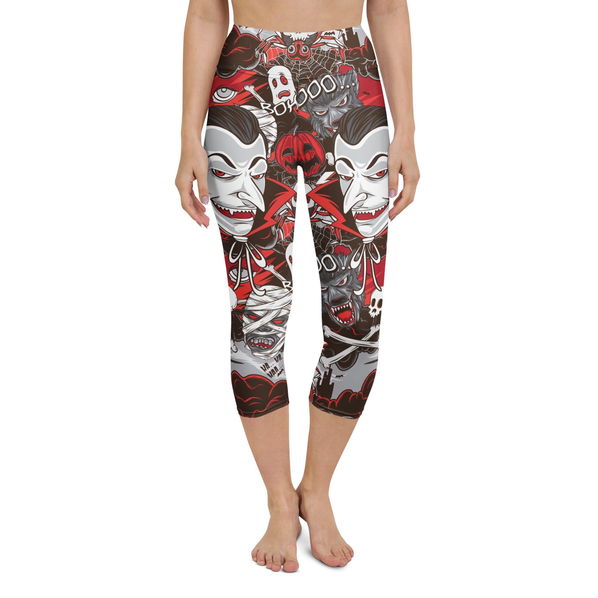 All the Horrors of Halloween Yoga Capris