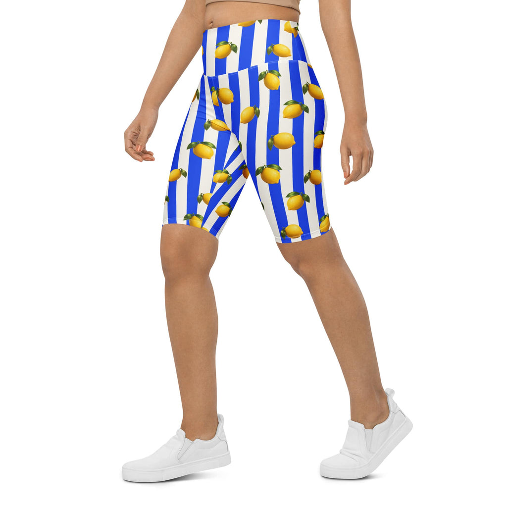 Amalfi Lemon Biker Shorts