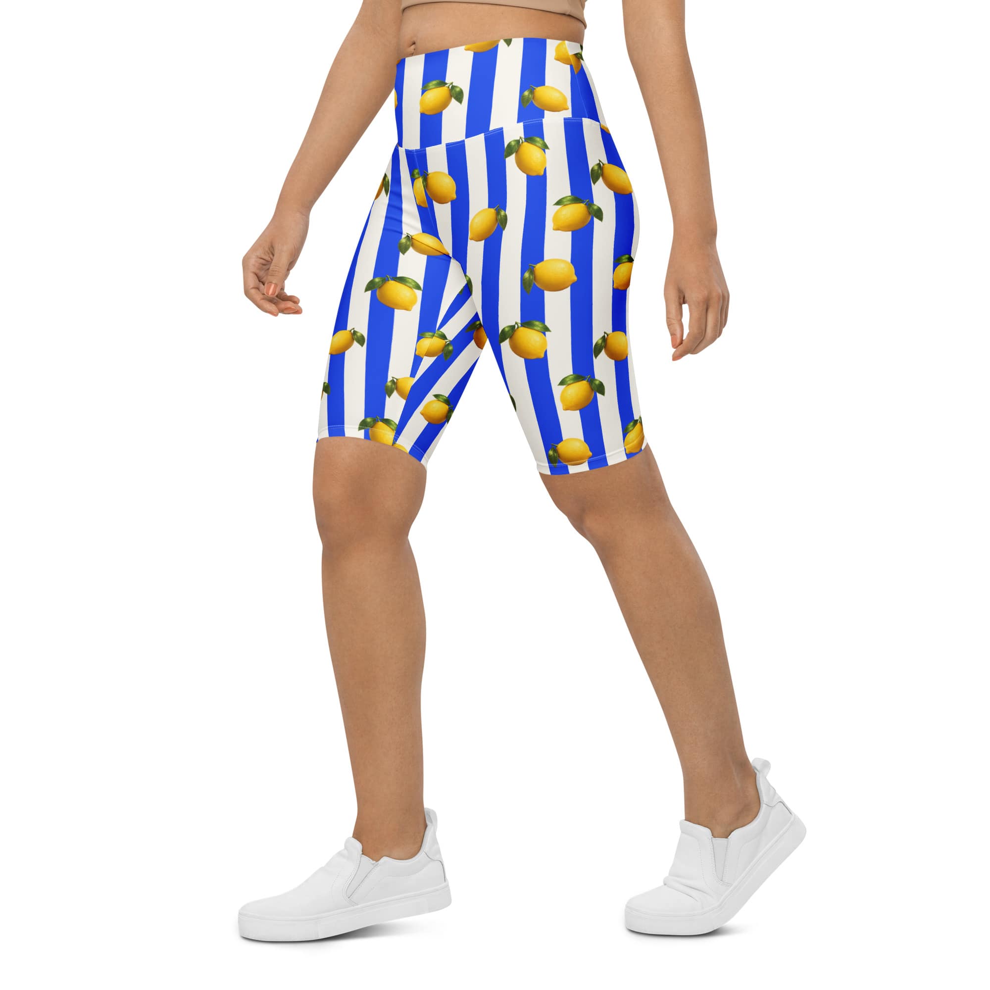 Amalfi Lemon Biker Shorts