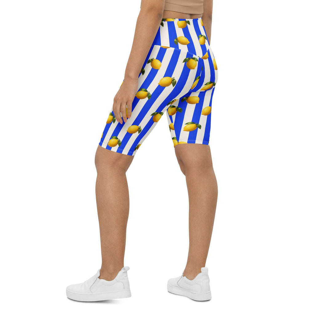Amalfi Lemon Biker Shorts