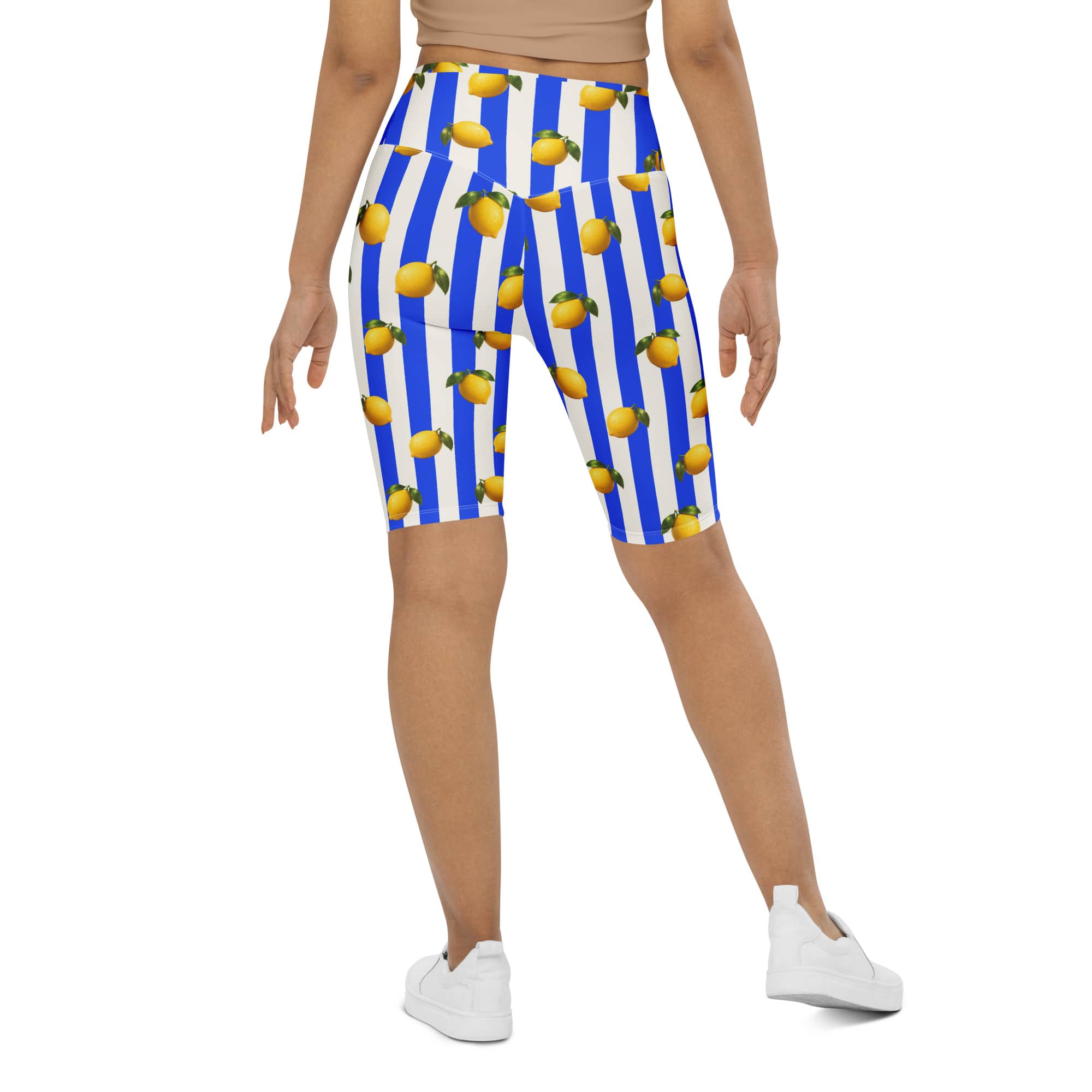 Amalfi Lemon Biker Shorts