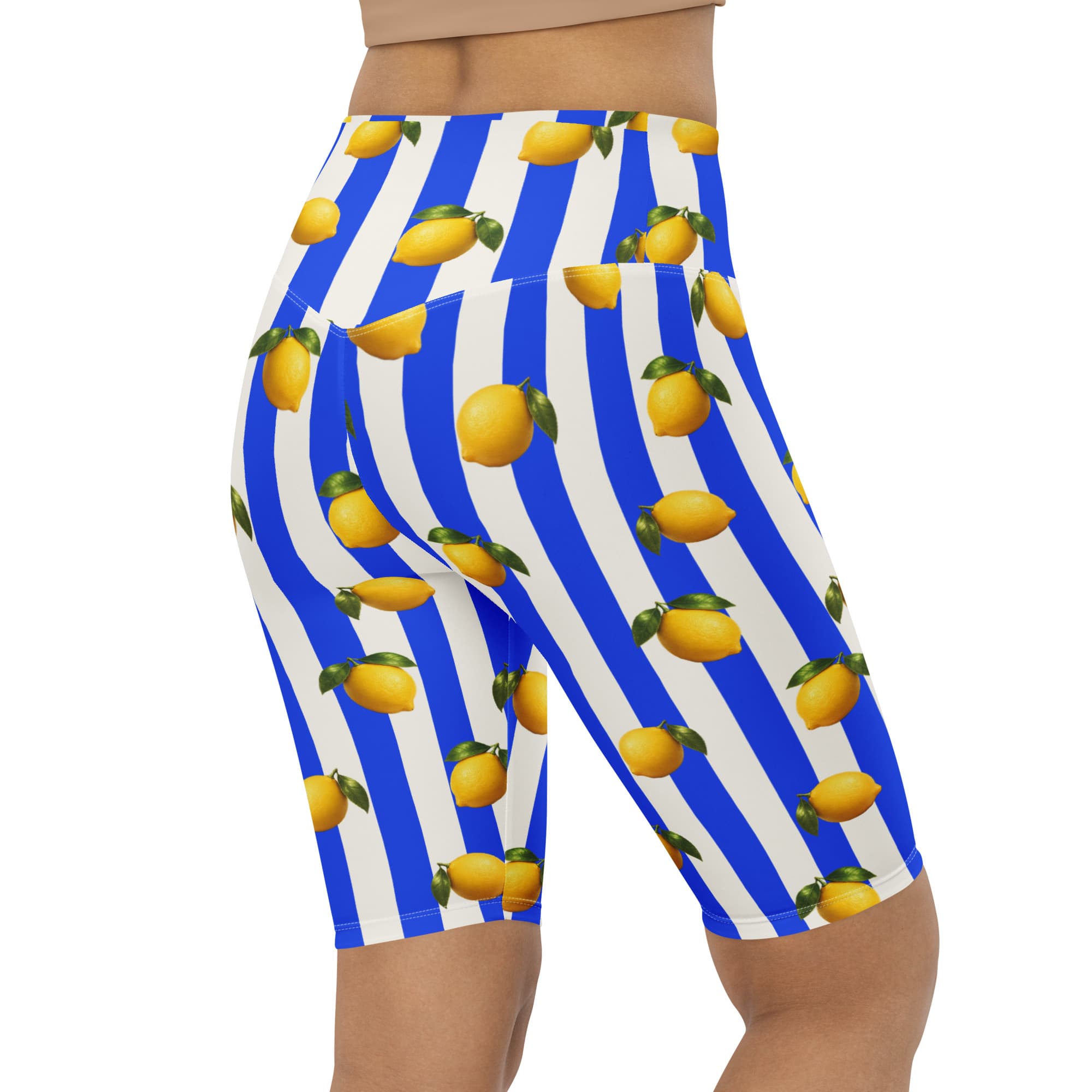 Amalfi Lemon Biker Shorts