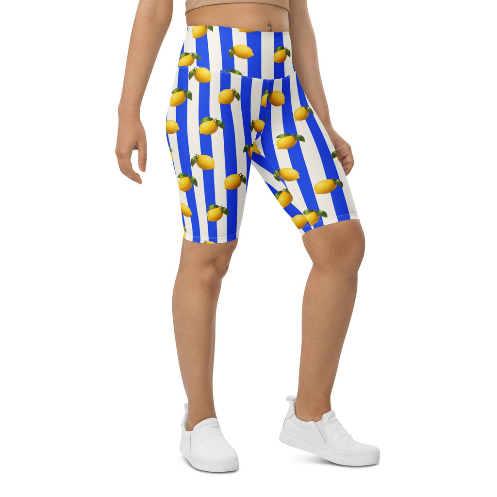 Amalfi Lemon Biker Shorts