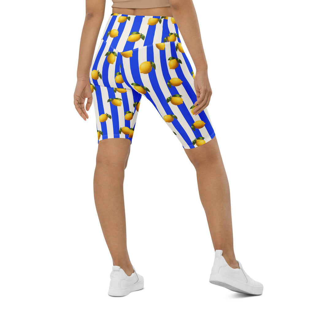 Amalfi Lemon Biker Shorts