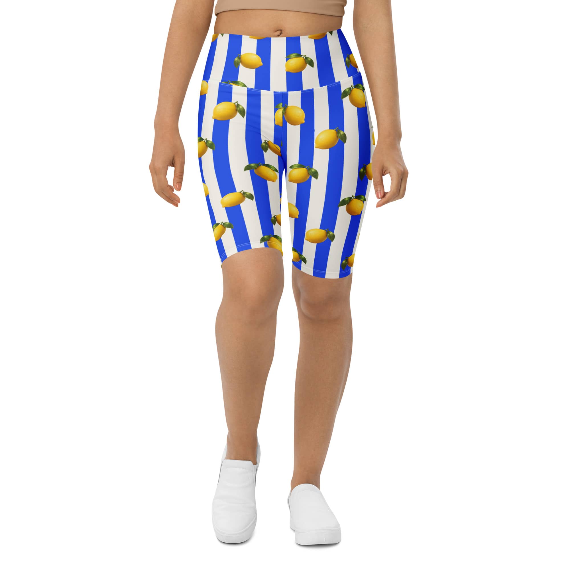Amalfi Lemon Biker Shorts