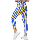 Amalfi Lemon Crossover Leggings With Pockets
