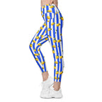 Amalfi Lemon Crossover Leggings With Pockets