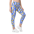 Amalfi Lemon Crossover Leggings With Pockets