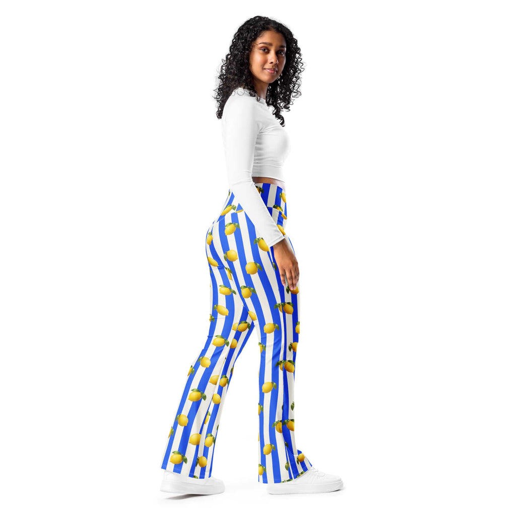 Amalfi Lemon Flare Leggings