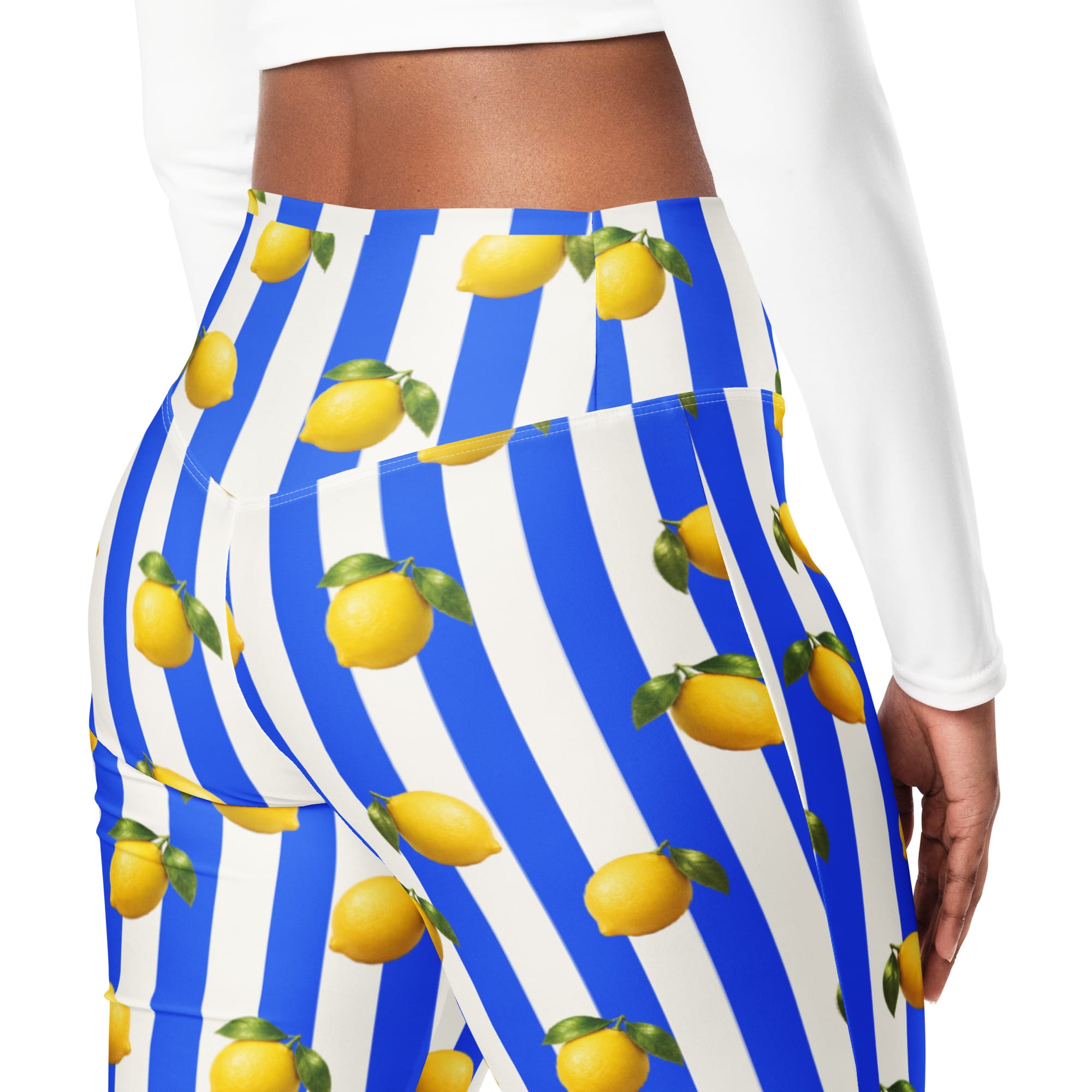 Amalfi Lemon Flare Leggings