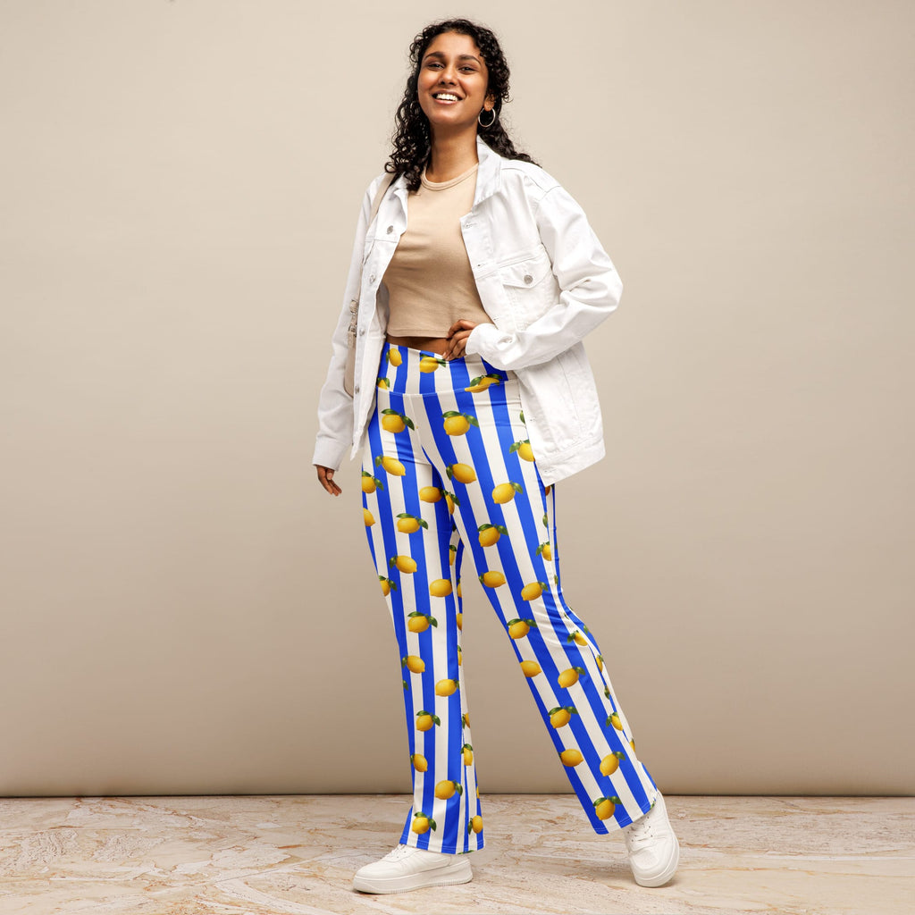 Amalfi Lemon Flare Leggings