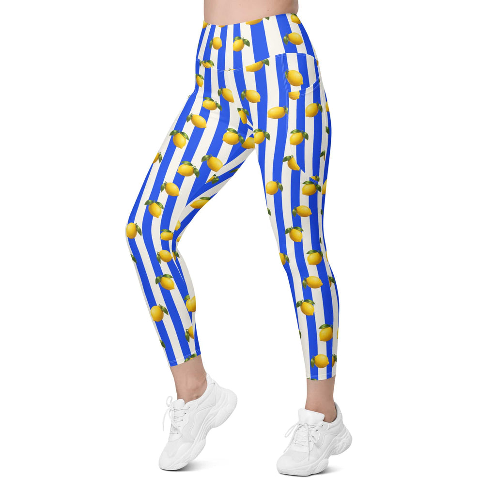 Amalfi Lemon Leggings With Pockets