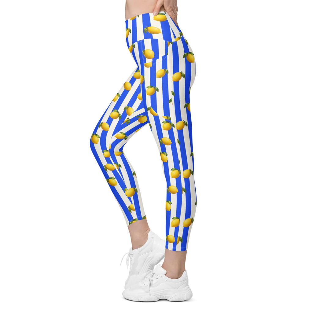 Amalfi Lemon Leggings With Pockets