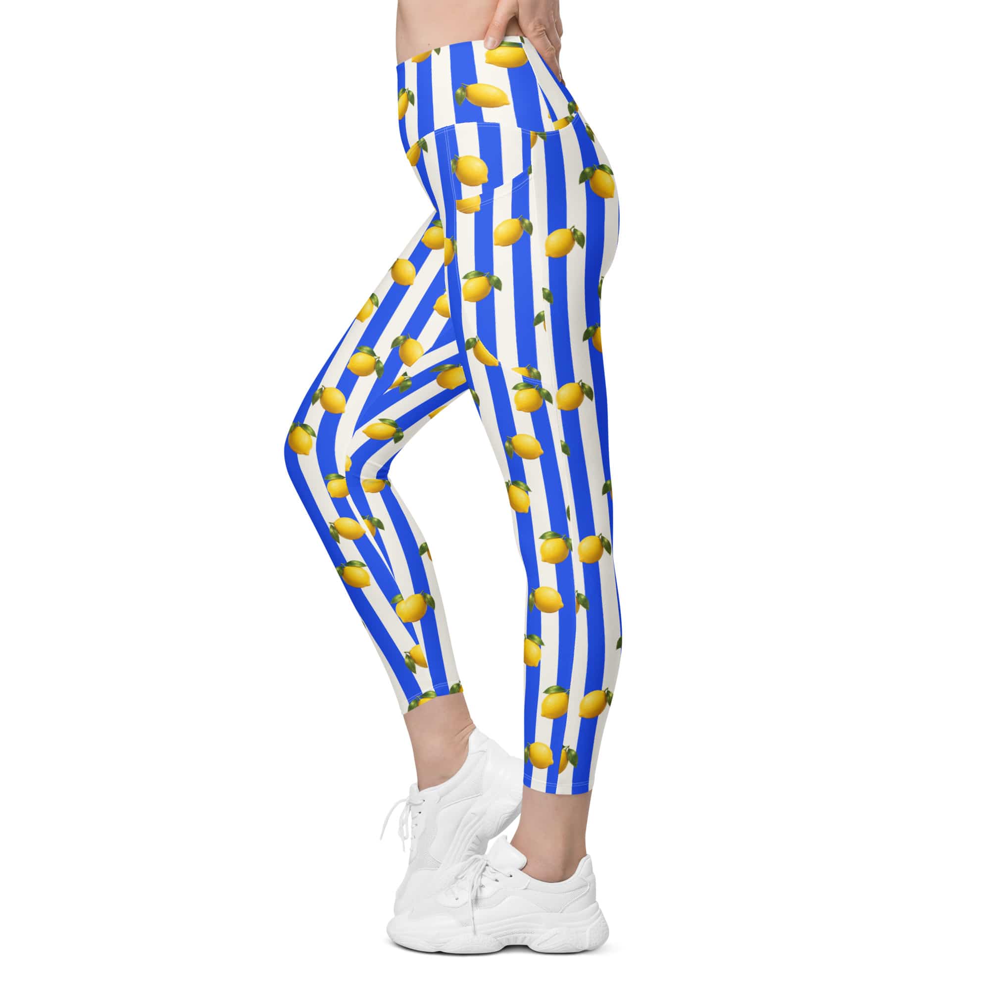 Amalfi Lemon Leggings With Pockets