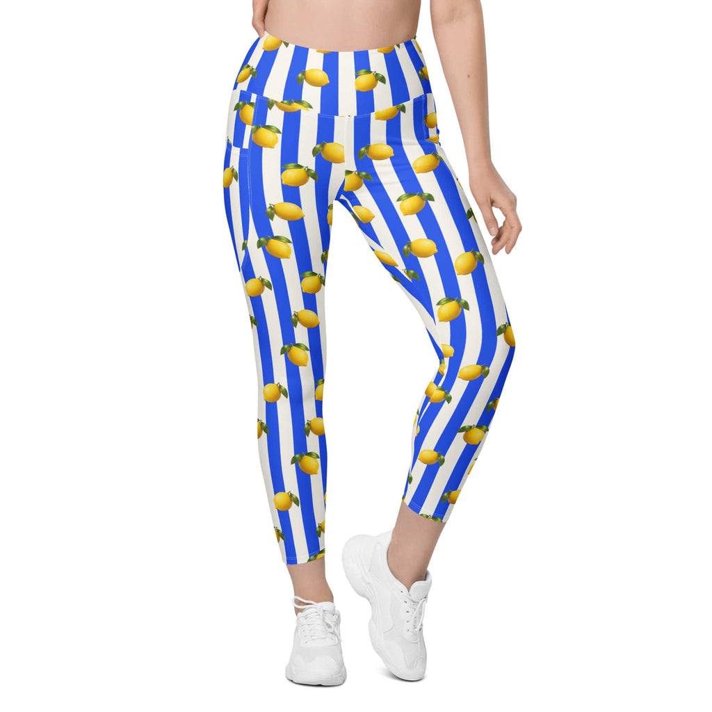 Amalfi Lemon Leggings With Pockets