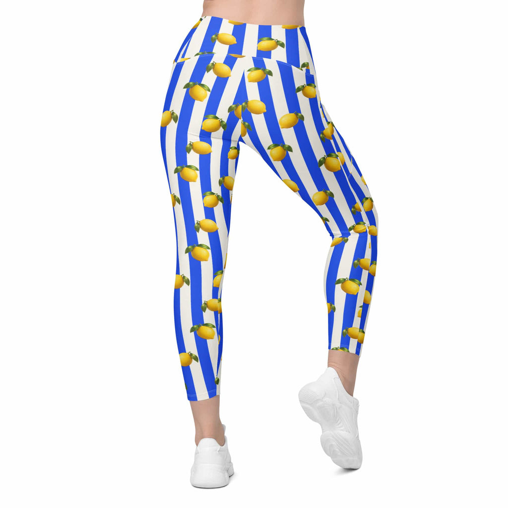 Amalfi Lemon Leggings With Pockets