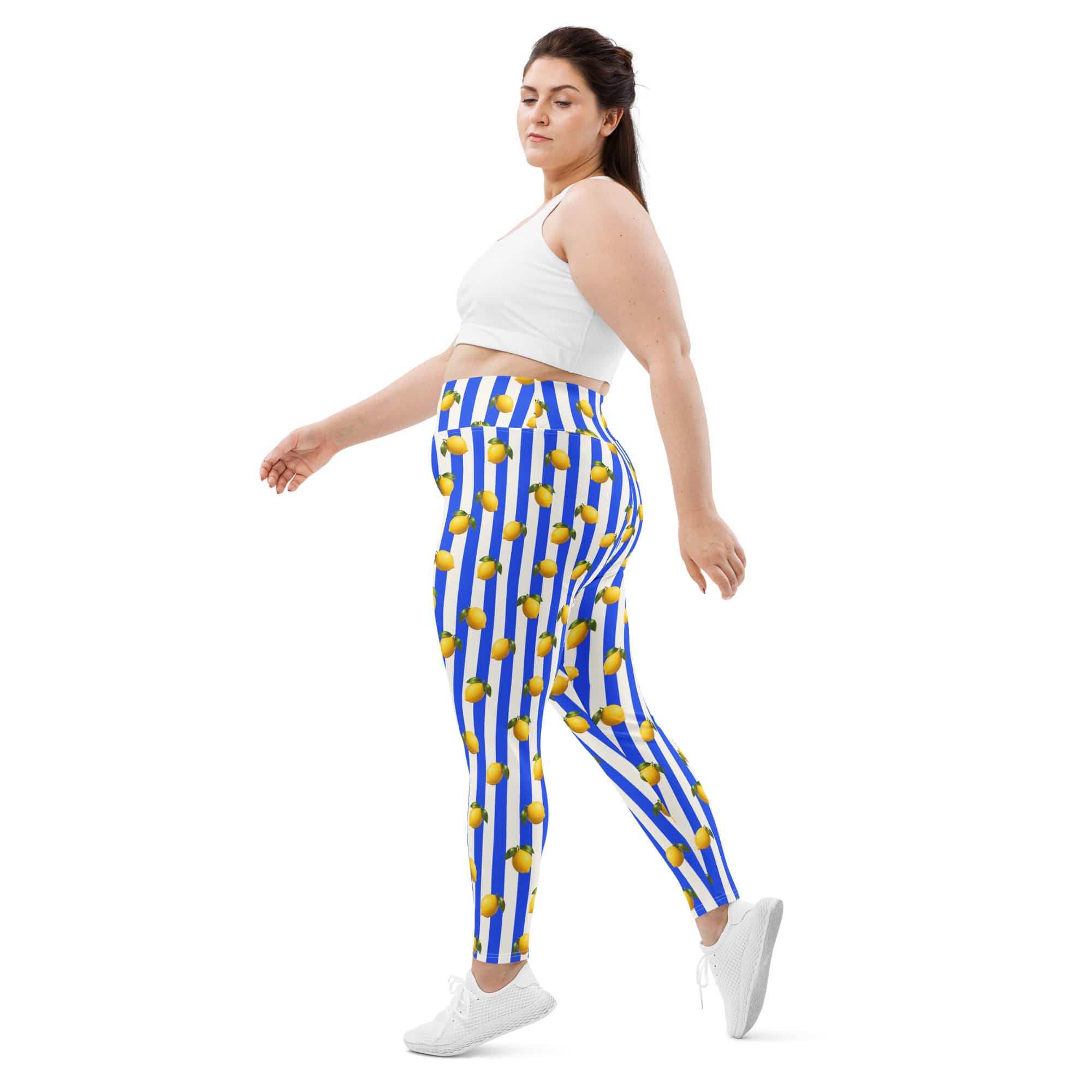 Amalfi Lemon Plus Size Leggings