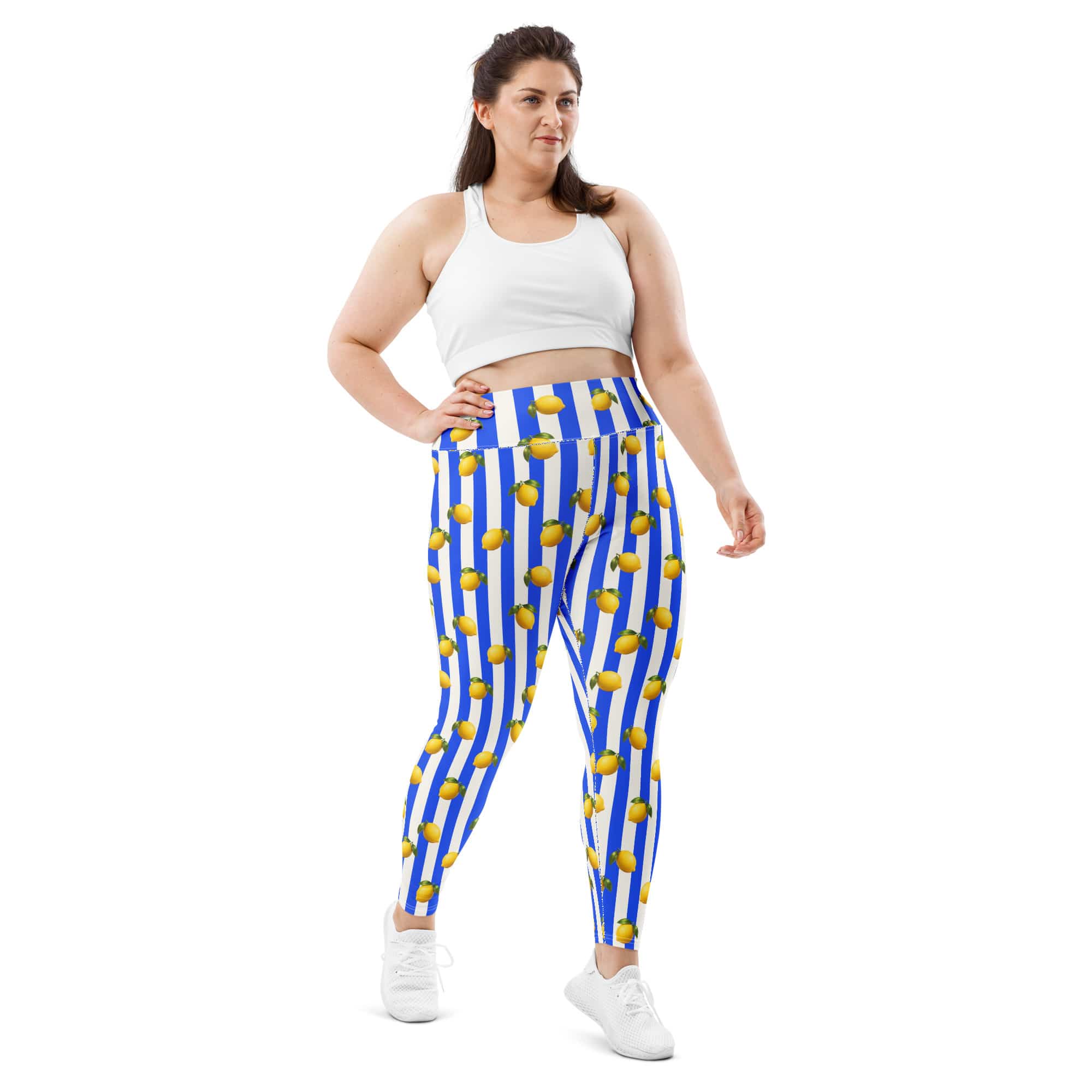 Amalfi Lemon Plus Size Leggings
